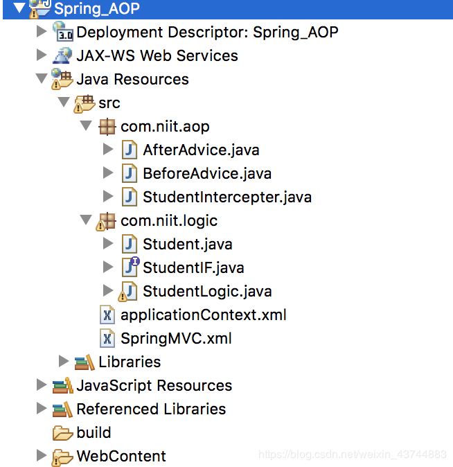 SpringMVC用XML方式实现AOP的方法示例