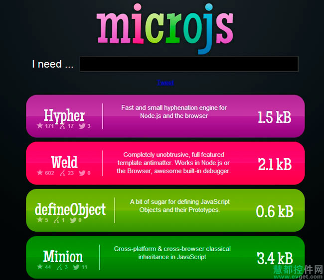 Microjs,JavaScript库