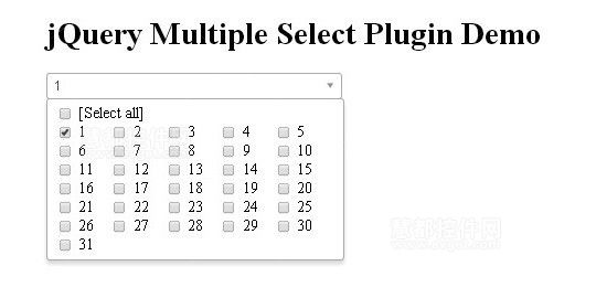 实用的 jQuery下拉选择框插件集合