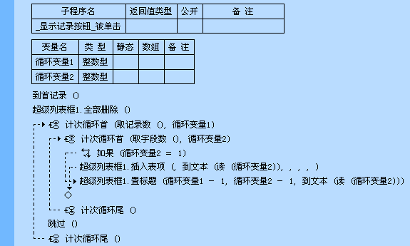 易语言数据库操作“取字段数”命令