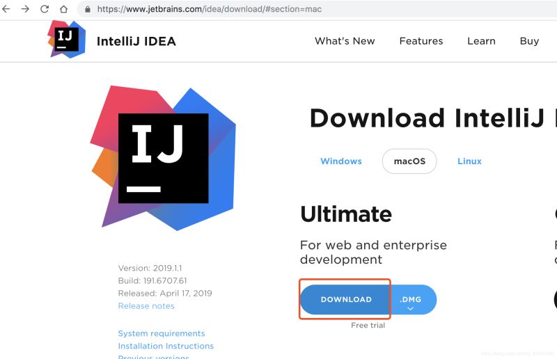 IntelliJ IDEA 2019.1.1 for MAC 下载和注册码激活教程图解