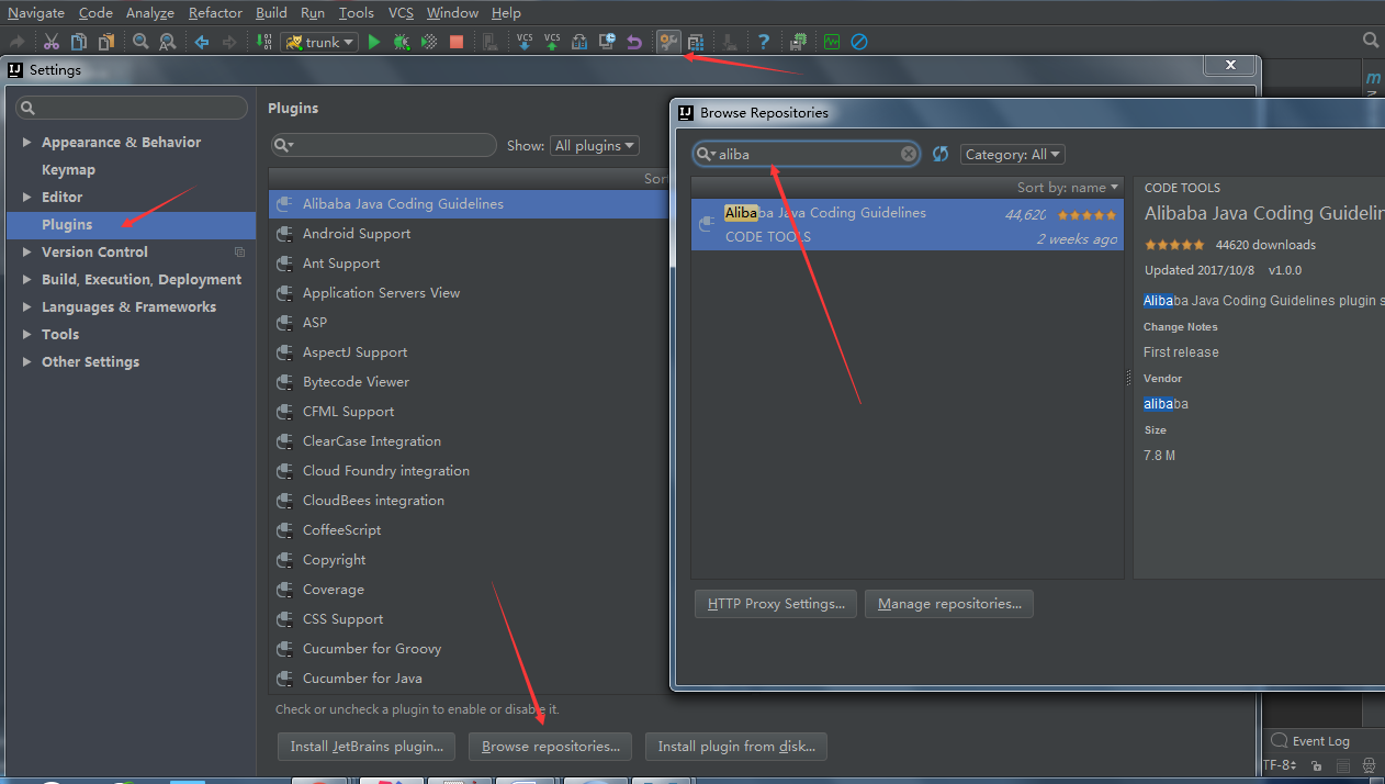 IntelliJ IDEA安装插件阿里巴巴Java开发手册(Alibaba Java Coding Guidelines)