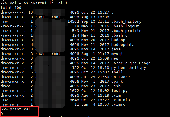 Python调用shell命令常用方法(4种)