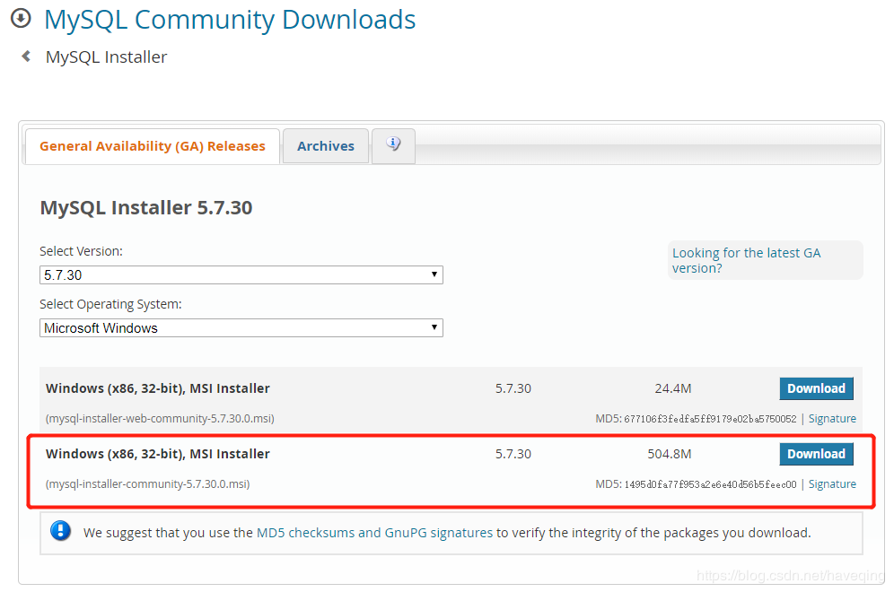 win10 安装 mysql 5.7 msi版的教程图文详解