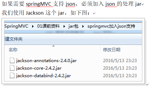 SPRINGMVC JSON数据交互如何实现