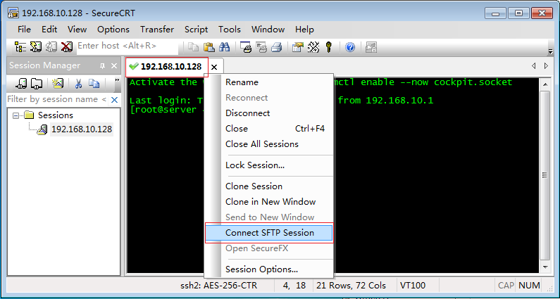 基于SecureCRT向远程Linux主机上传下载文件步骤图解