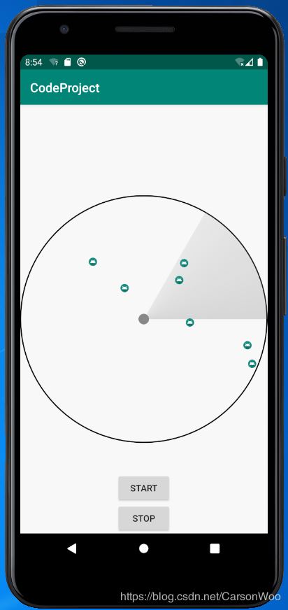 Android实现雷达View效果的示例代码