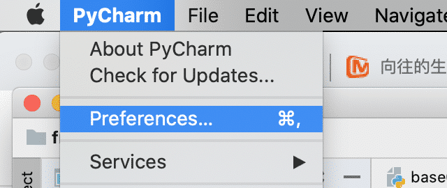 如何在mac版pycharm选择python版本
