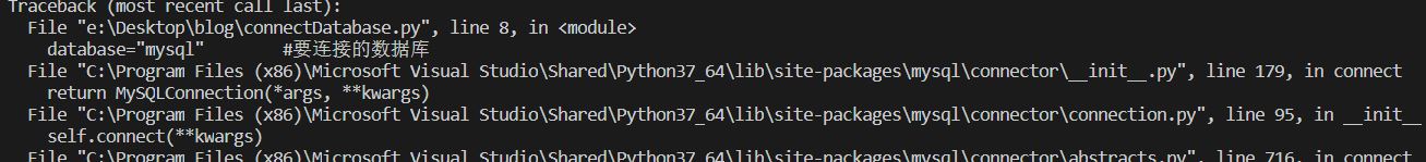 Python连接Mysql进行增删改查的示例代码
