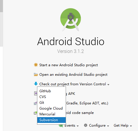 Android Studio SVN使用方法教程