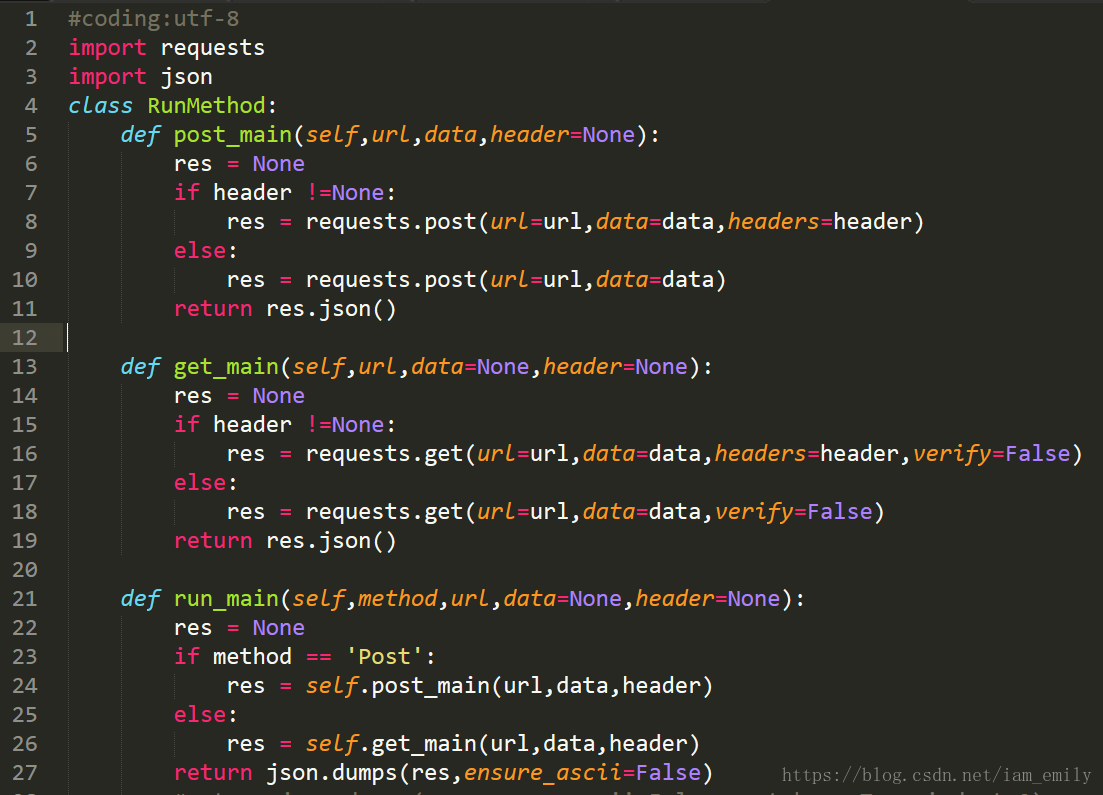 Python实现http接口自动化测试的示例代码