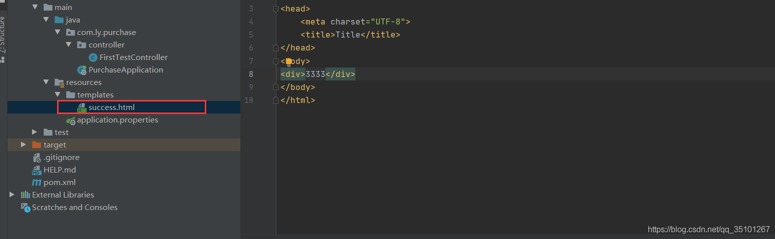 SpringBoot使用Thymeleaf模板引擎访问静态html的过程