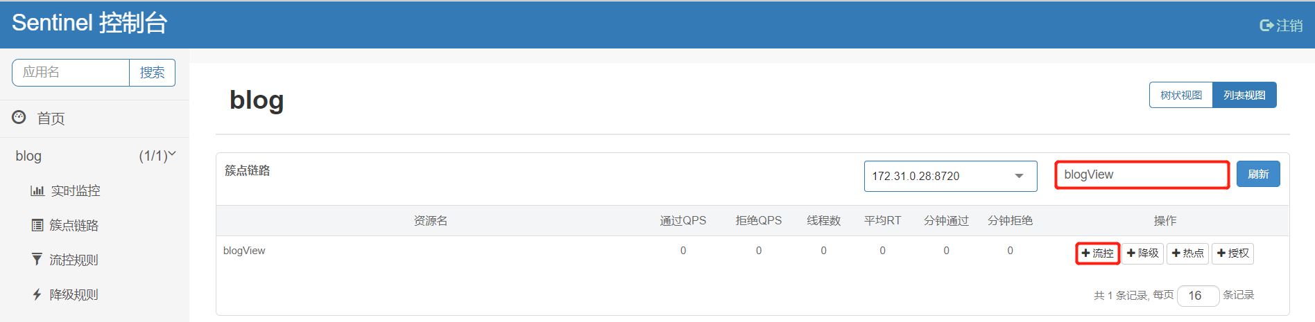 SpringBoot 2.0 + 阿里巴巴 Sentinel 动态限流实战