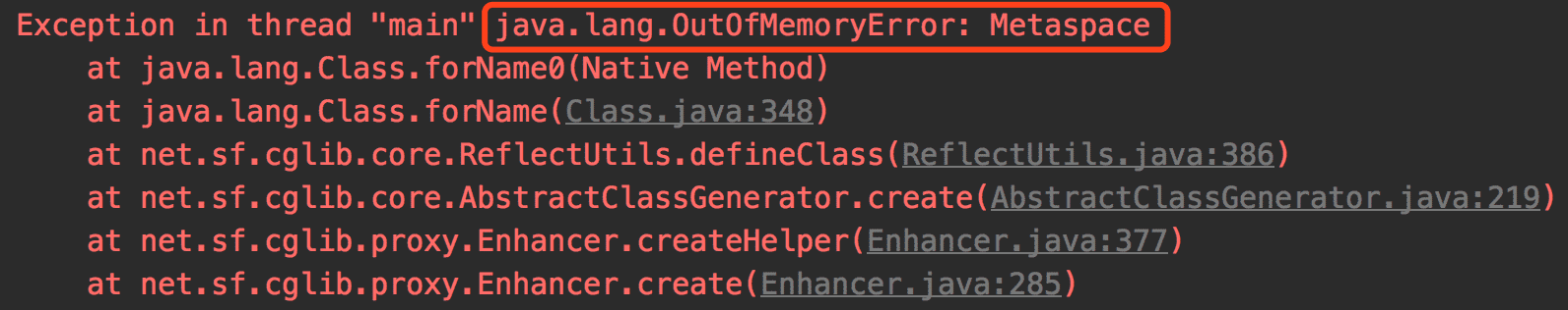 JVM Metaspace内存溢出问题解决方案