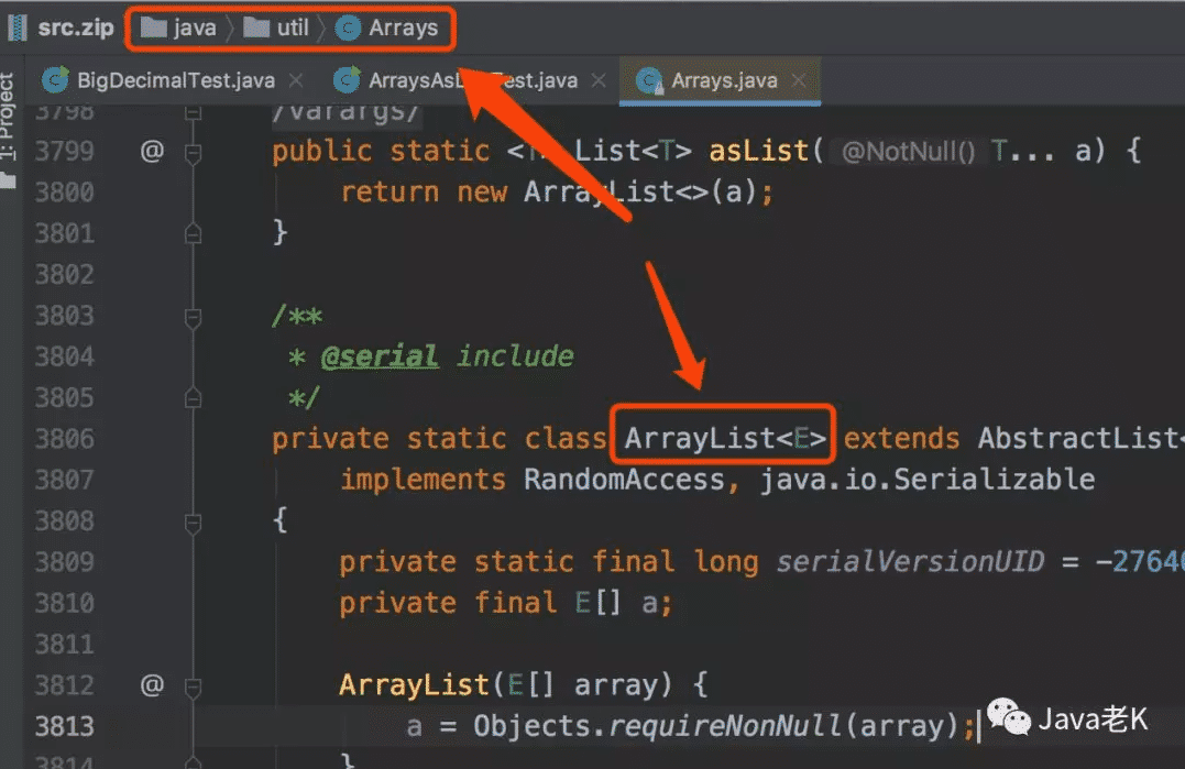 Java Arrays.AsList原理及用法实例