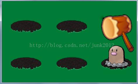 C++实现打地鼠游戏设计