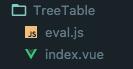vue+element UI实现树形表格