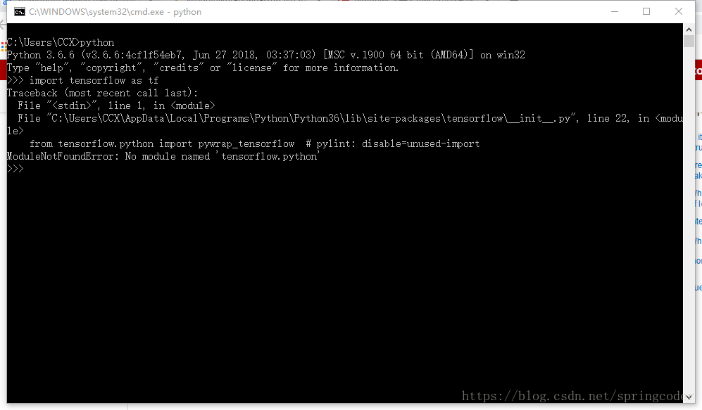 解决pip安装tensorflow中出现的no module named tensorflow.python 问题方法