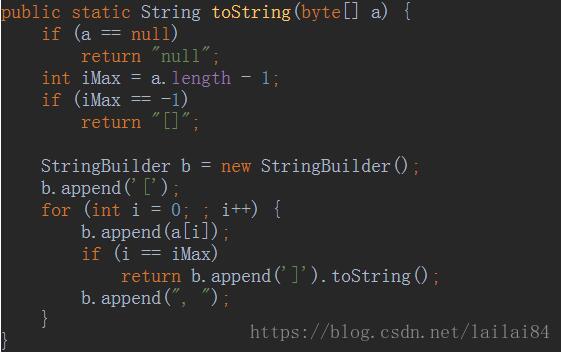 java基础之 Arrays.toString()方法详解