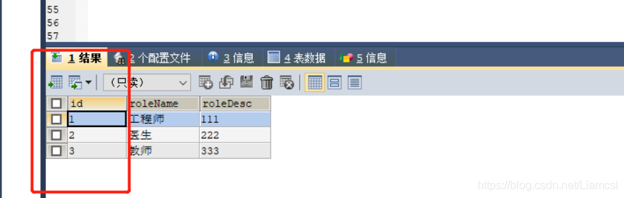 角色表详情