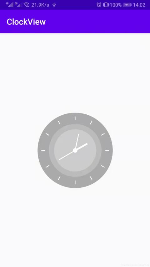 android自定义简单时钟
