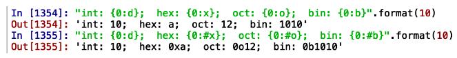 python 实现format进制转换与删除进制前缀