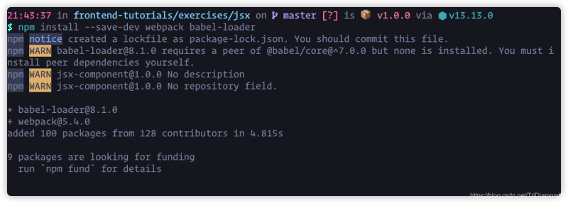 使用JSX 建立组件 Parser（解析器）开发的示例