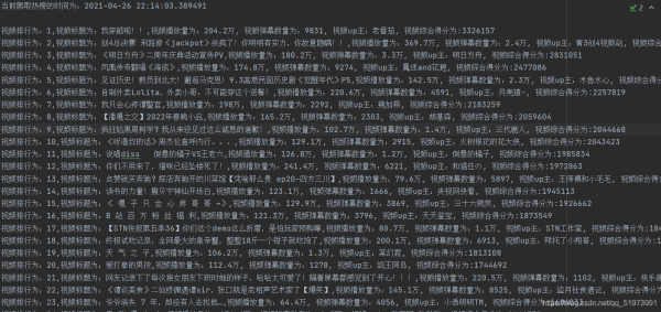 Python爬虫之爬取哔哩哔哩热门视频排行榜