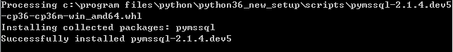python配置mssql连接的方法