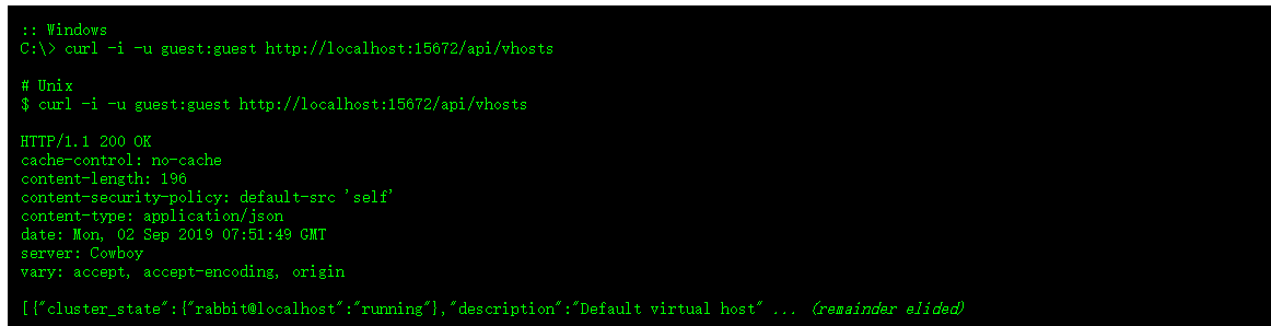 .Net RabbitMQ实现HTTP API接口调用