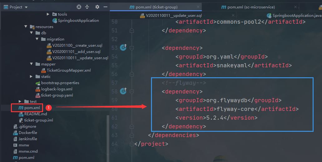 flyway实现java 自动升级SQL脚本的问题及解决方法