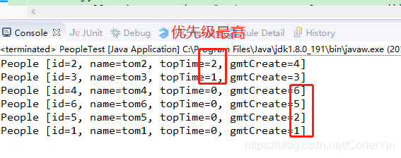 基于Comparator对象集合实现多个条件按照优先级的比较