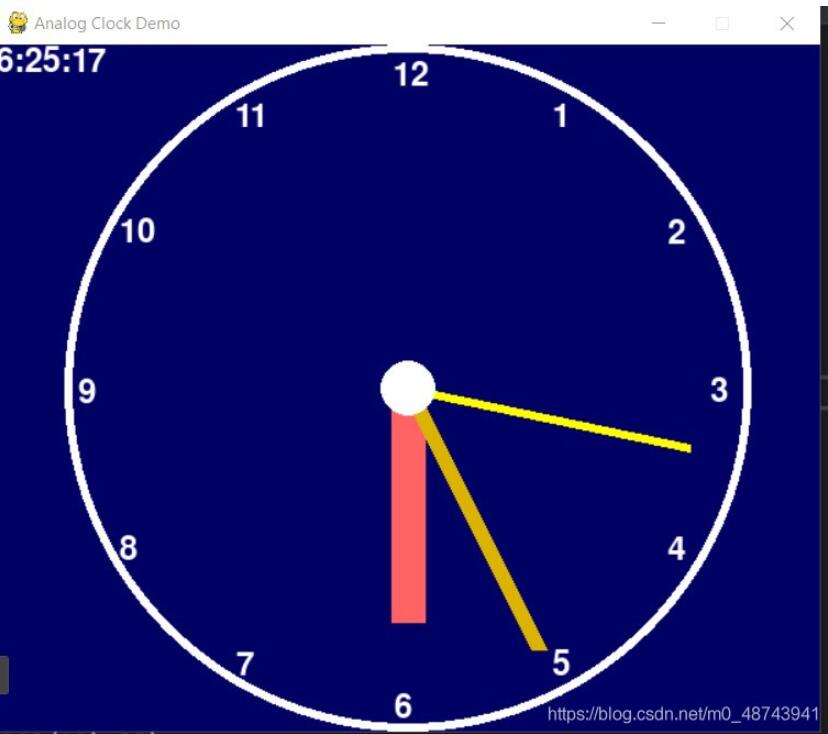 Python使用Pygame实现时钟效果