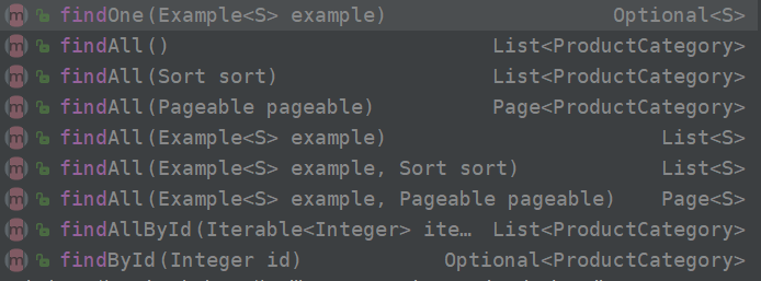 继承JpaRepository后,找不到findOne()方法的解决