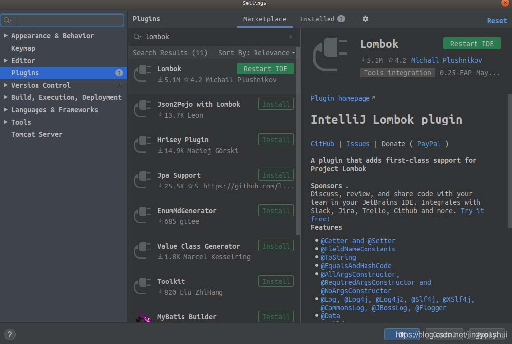 Springboot中使用lombok的@Data注解方式